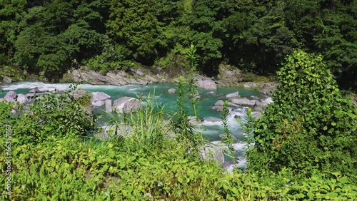 Pristine River in The Iya Valley of Shikoku Japan 4k photo