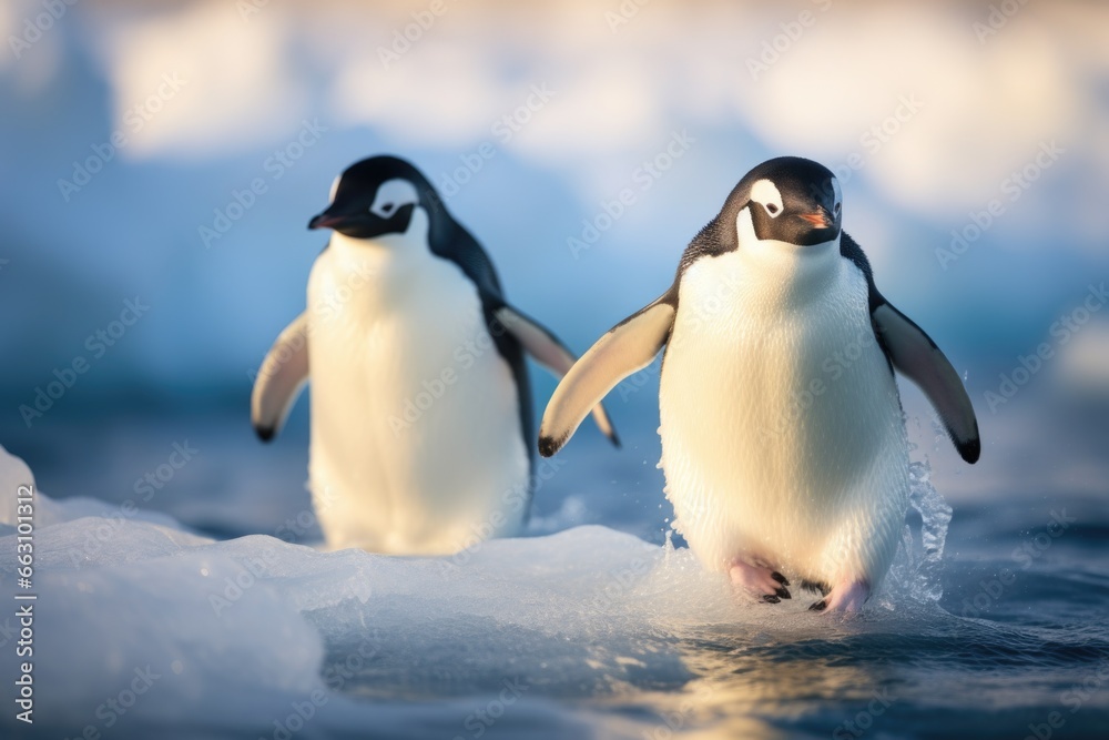 Obraz premium Penguins background