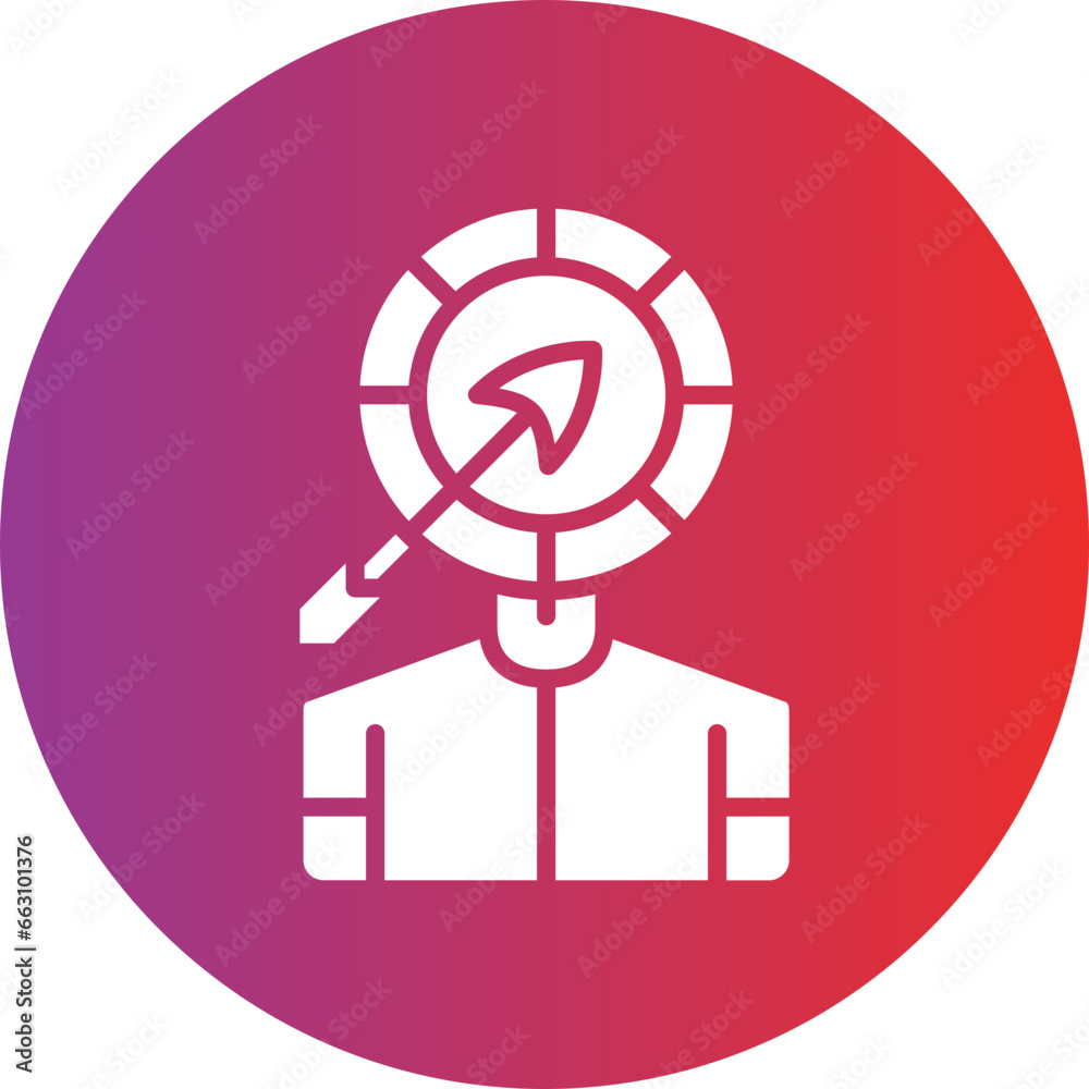 Vector Design Head Hunting Icon Style Vector Design Head Hunting Icon Style