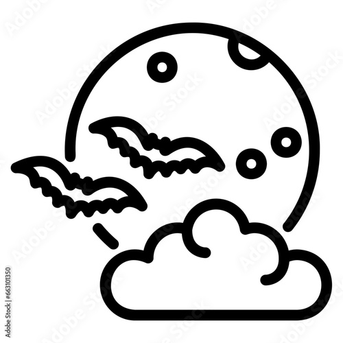 moon outline icon