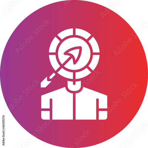 Vector Design Head Hunting Icon Style