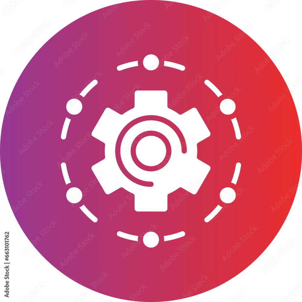 Vector Design Automation Icon Style Vector Design Automation Icon Style