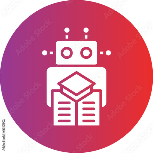 Vector Design Machine Learning Icon Style