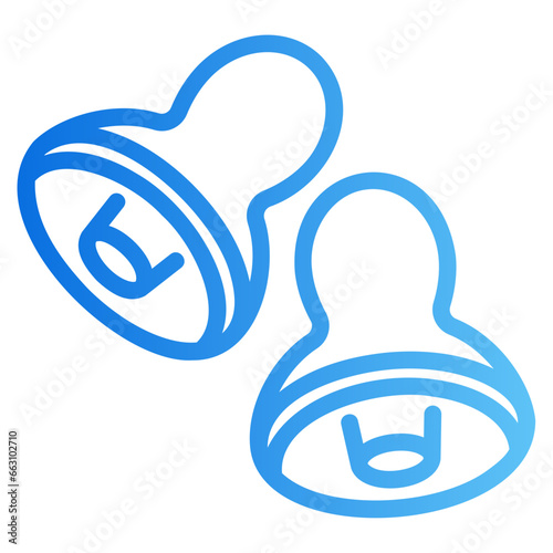 ear plug gradient icon