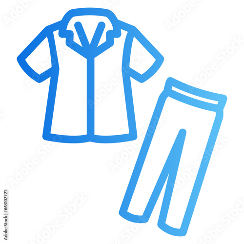 pyjamas gradient icon