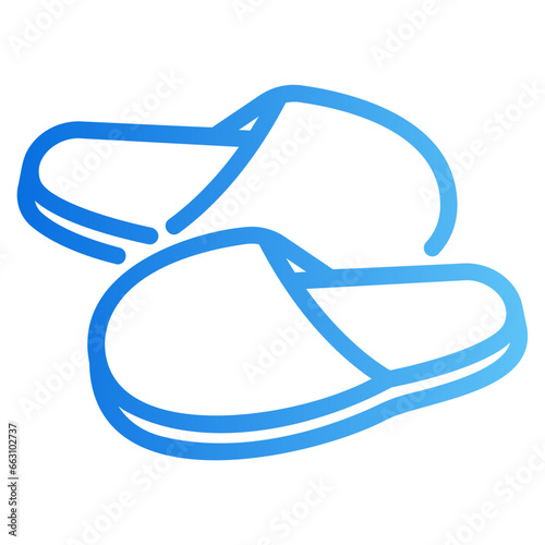 slippers gradient icon