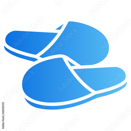 slippers gradient icon