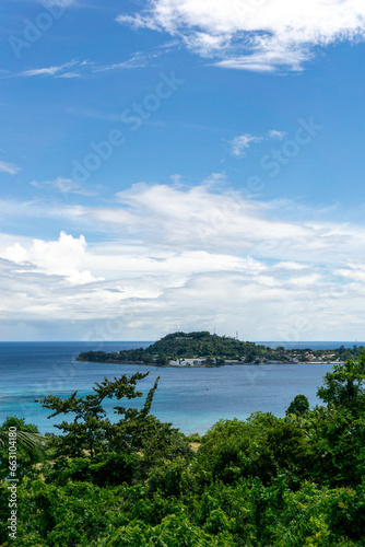popular tourist destination. Aerial view of Sabang island in Aceh, Indonesia. © fery