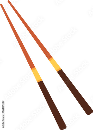 Pair of chopsticks vector illustration, chopstick logo