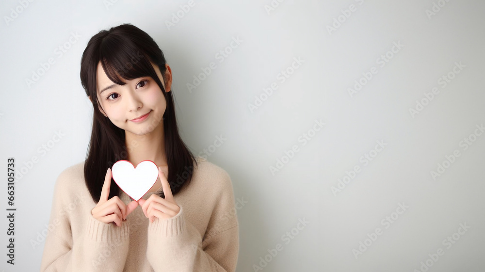 バレンタイン/出会い/マッチング/お見合い/恋/恋愛/恋人/婚活/結婚/告白/愛/LOVE/好き/ハートを持つ女性・女の子の写真素材 バレンタイン/出会い/マッチング/お見合い/恋/恋愛/恋人/婚活/結婚/告白/愛/LOVE/好き/ハートを持つ女性・女の子の写真素材