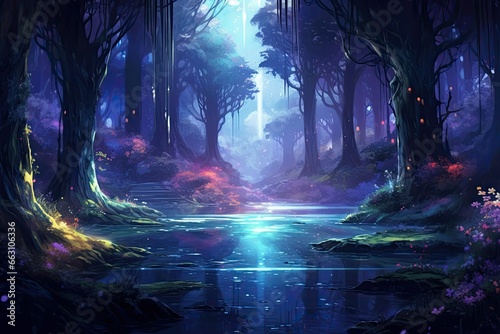 wilderness at night fantasy