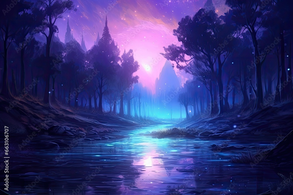 wilderness at night fantasy
