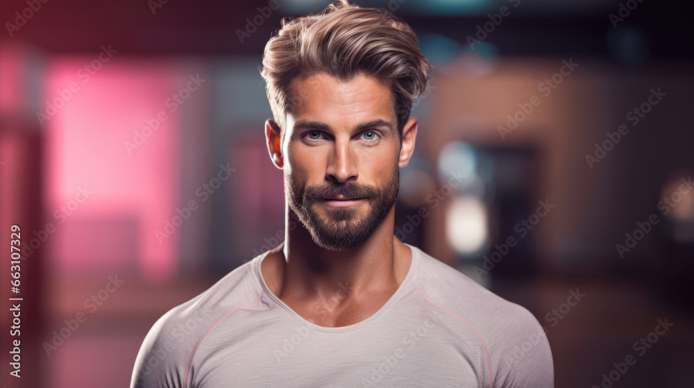Headshot of a fitness instructor with a toned physique, motivating others to stay active Headshot of a fitness instructor with a toned physique, motivating others to stay active