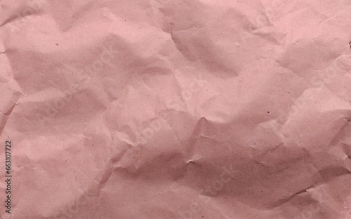 Brown paper with wrinkles texture background. image of vintage crumpled paper background