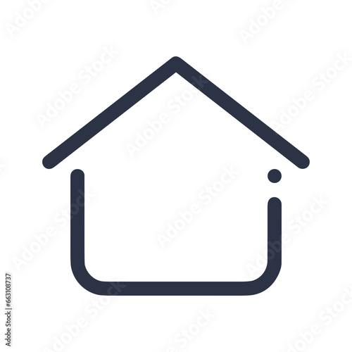 Home homepage icon symbol vector image. Illustration of the house real estate graphic property design image