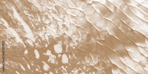 Crumpled yellow craft paper, texture, background. Crumpled brown paper sheet surface. Paper. Old crumpled parchment texture. Beige paper sheet as background.



