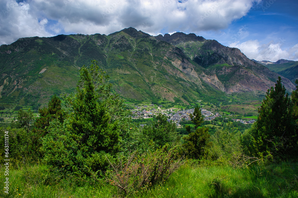 Mountainous landscape in the Benasque Pyrenees