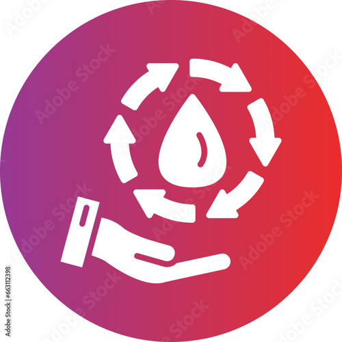 Save Water Icon Style