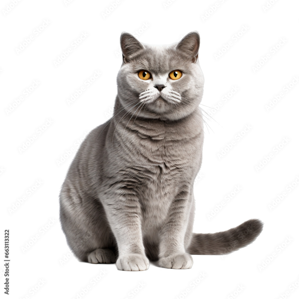 cat  isolated on transparent background