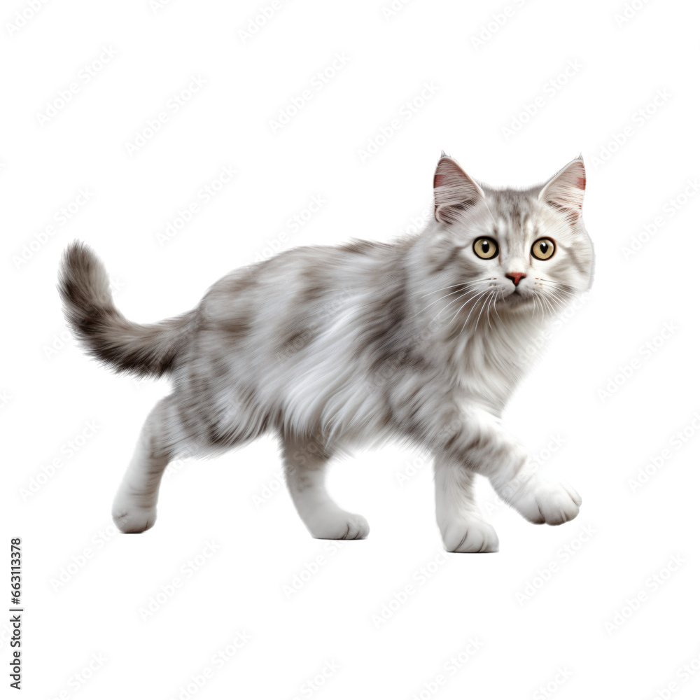 Obraz premium cat isolated on transparent background