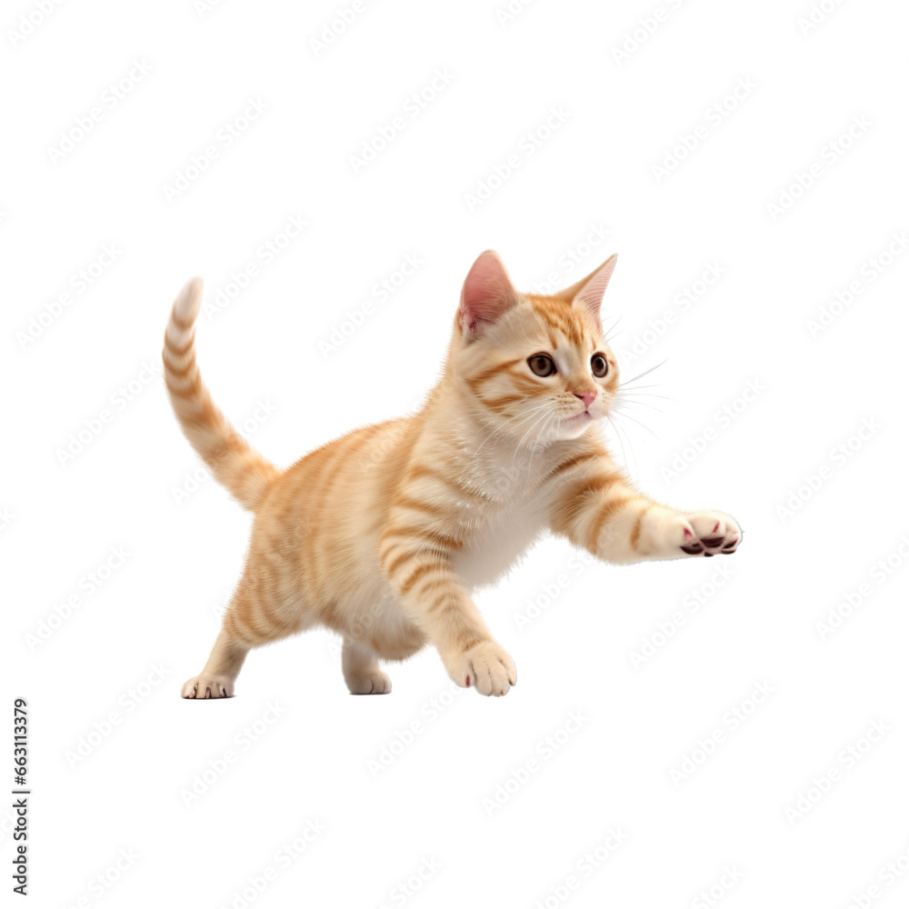 cat  isolated on transparent background