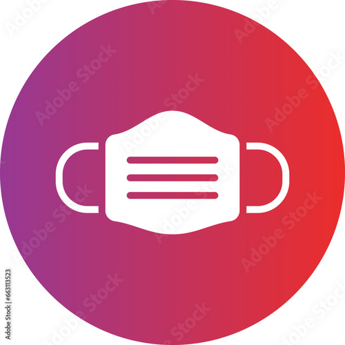 Face Mask Icon Style