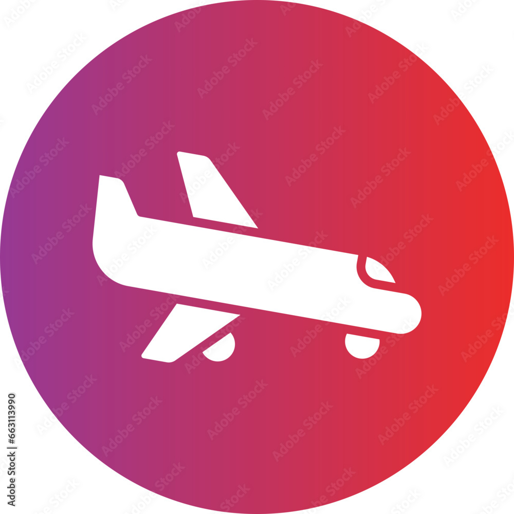 Domestic Flight Icon Style Domestic Flight Icon Style