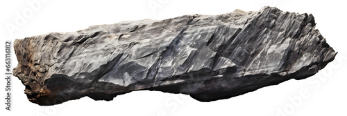 Fotografia natural grey rock formation isolated on transparent background - landscape desig