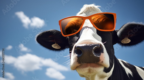Funny cow sunglasses farm © Little