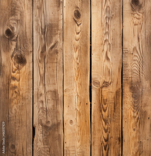 A detailed view of a wooden fence with intricate knot patterns