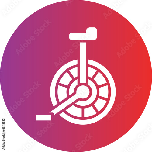 Unicycle Icon Style