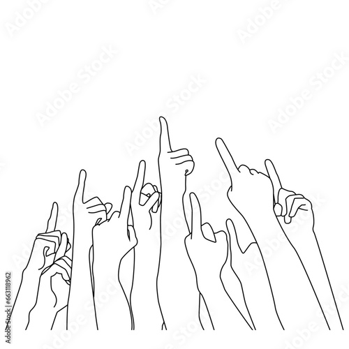 People with competitive spirit line art vector icon.