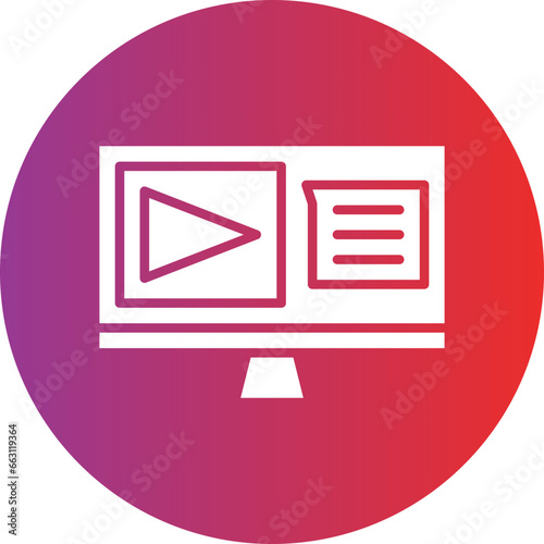 Live Lecture Icon Style