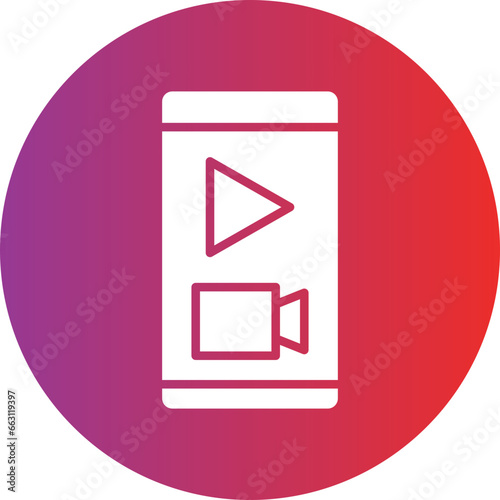 Mobile Live Stream Icon Style