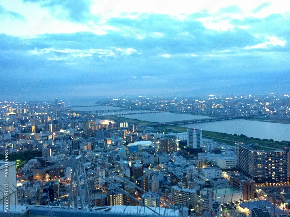 Naklejka premium 夜景