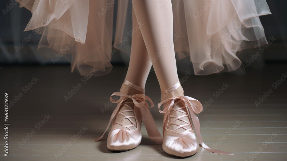 ballerina's legs in satin pink pointe shoes, bride in shoes, footwear, festive outfit, clothes, fitting, fashion, beauty, women's accessories, style, shopping, delicate beige colors, person ballerina's legs in satin pink pointe shoes, bride in shoes, footwear, festive outfit, clothes, fitting, fashion, beauty, women's accessories, style, shopping, delicate beige colors, person