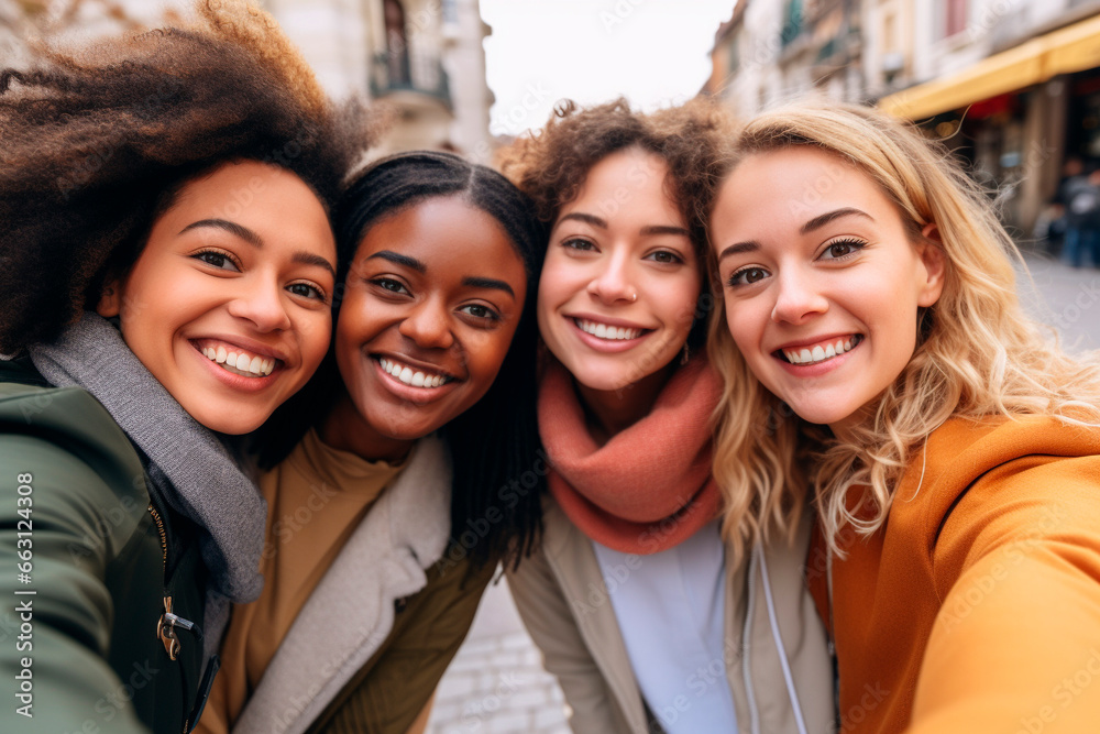 group of friends taking a selfie group of friends taking a selfie