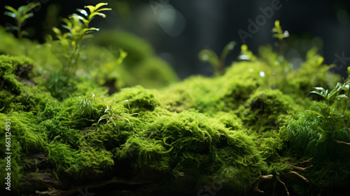 Green plant moss