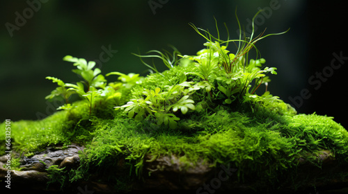Green plant moss
