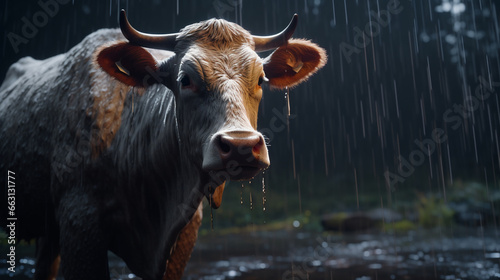 cow on the beach