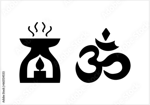 Yoga icon isolated. Oriental design element. Hand drawn stenci. Doodle vector stock illustration. EPS 10