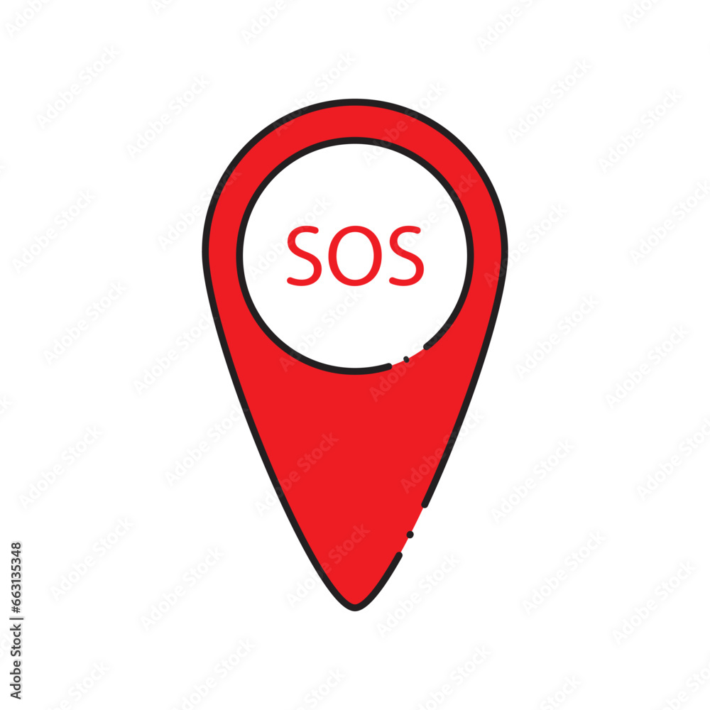 sos icon vector sos icon vector
