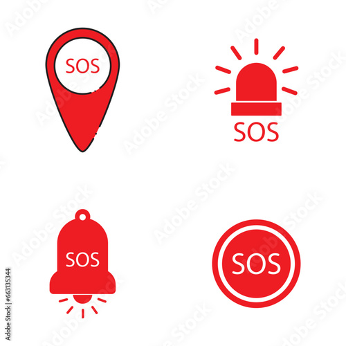 sos icon vector