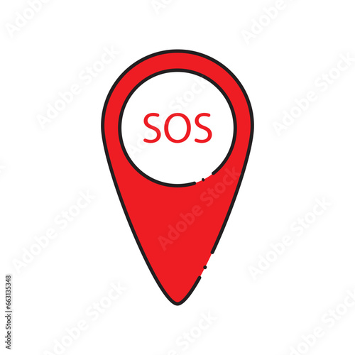 sos icon vector
