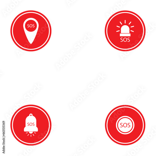 sos icon vector