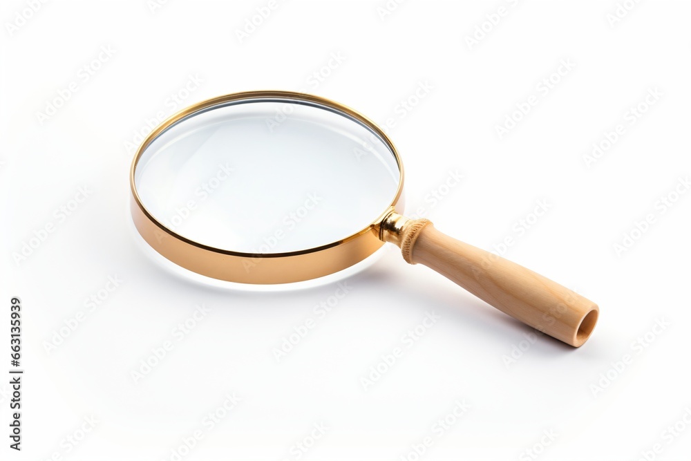 Magnifying glass isolated on a white background Magnifying glass isolated on a white background