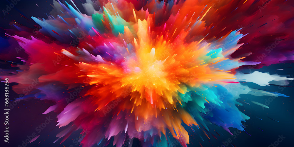 abstract colourful explosion art background