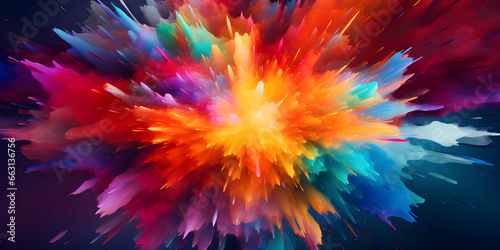 abstract colourful explosion art background © sam
