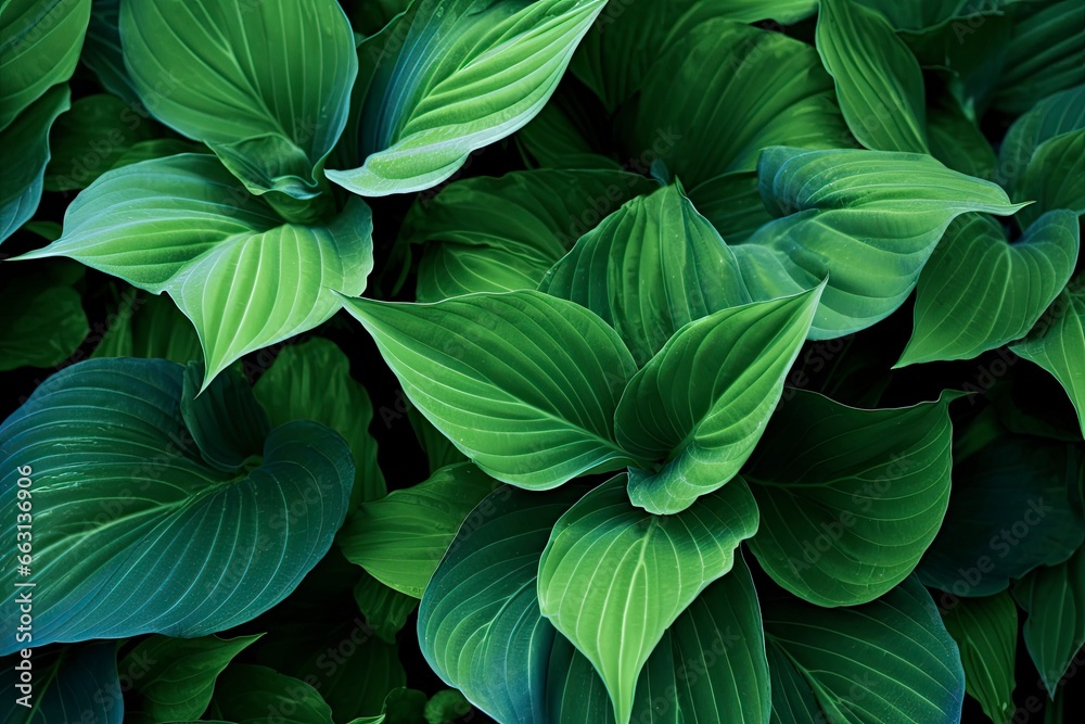 A plant with lots of large green leaves. A plant with lots of large green leaves.