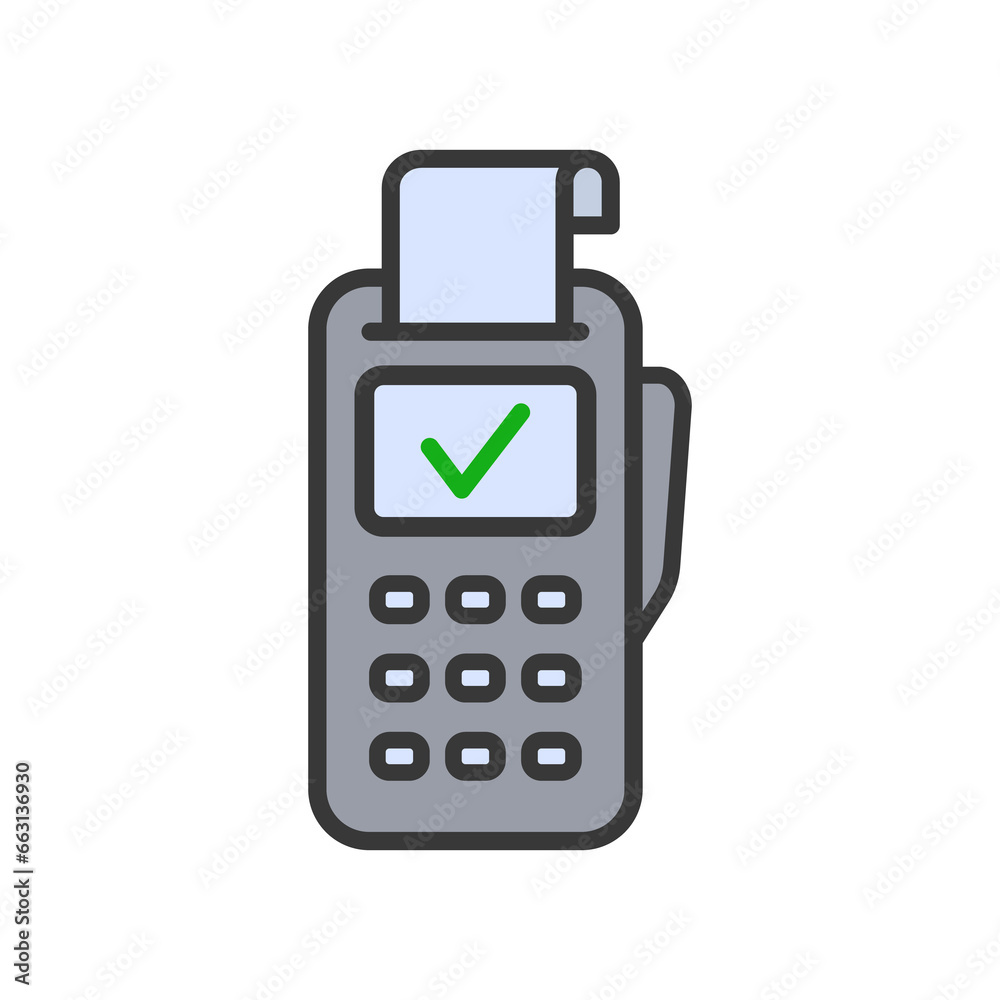 POS Terminal icon. Credit Card Machine Icon POS Terminal icon. Credit Card Machine Icon